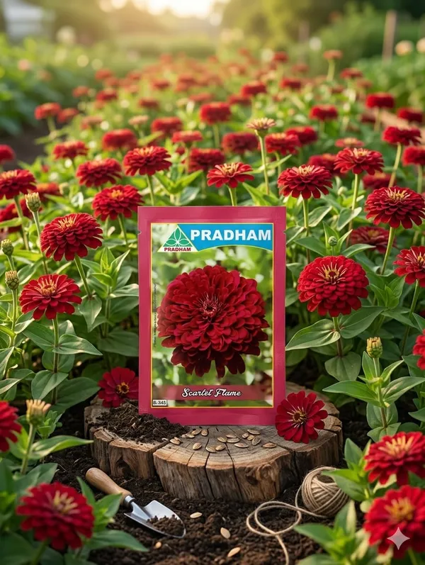 Zinnia_Elegence_Dhaliya_Scarlet_Flame
