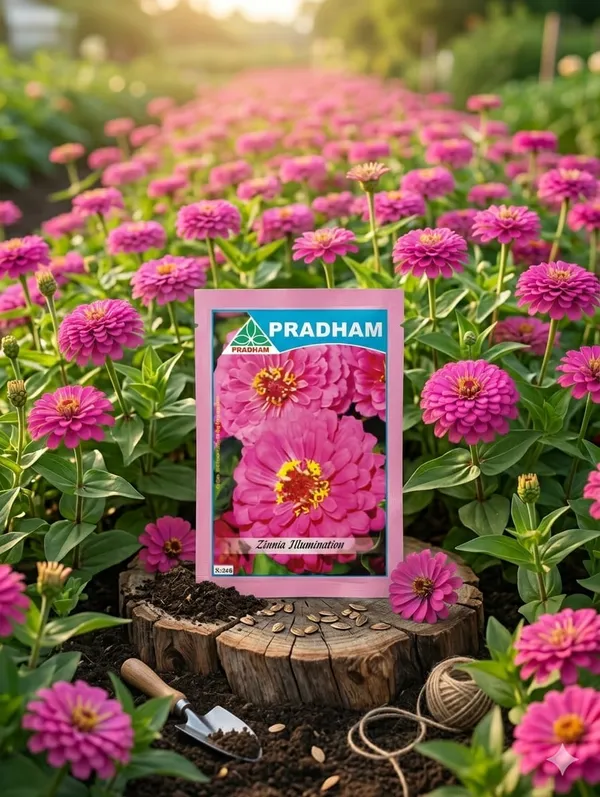Zinnia_Elegence_Dhaliya_Ilimunation_pink