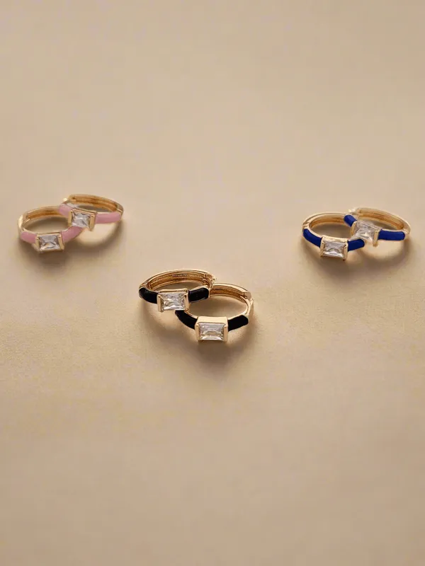Elegant_Pink_Enamel_Gold_Plated_Earring_with_sparkling_zirconia