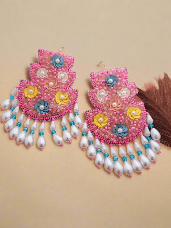 Beaded_Chandbali_Earrings_With_Floral_Accents_And_Pearl_Drops