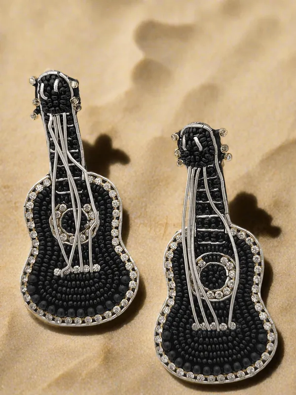 Guitar_Beaded_Earrings_With_Crystal_Accents