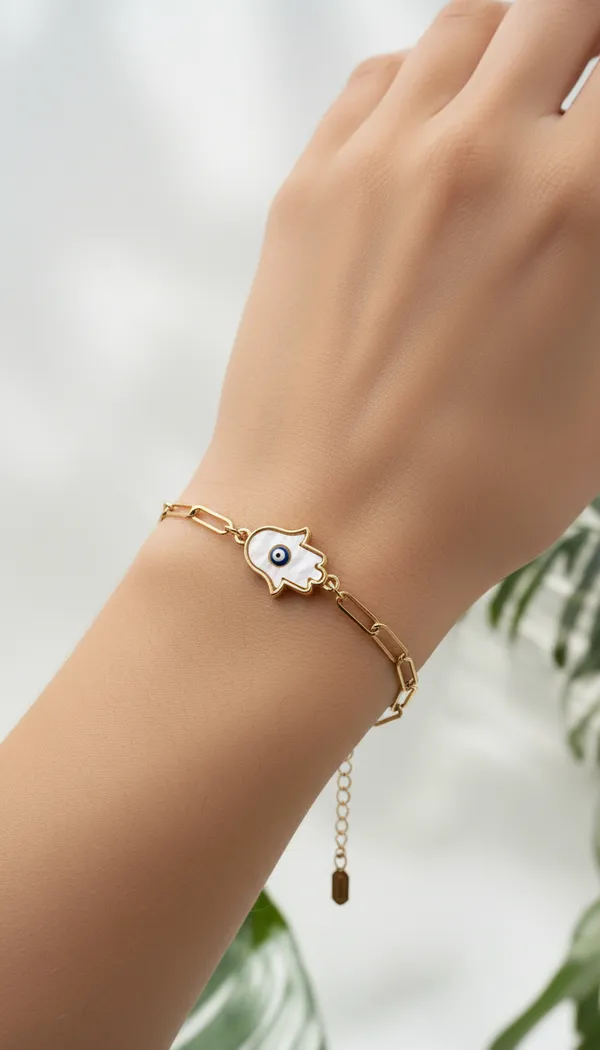Anti_Tarnish_Hamsa_Hand_Evil_Eye_Bracelet_In_Gold_Finish