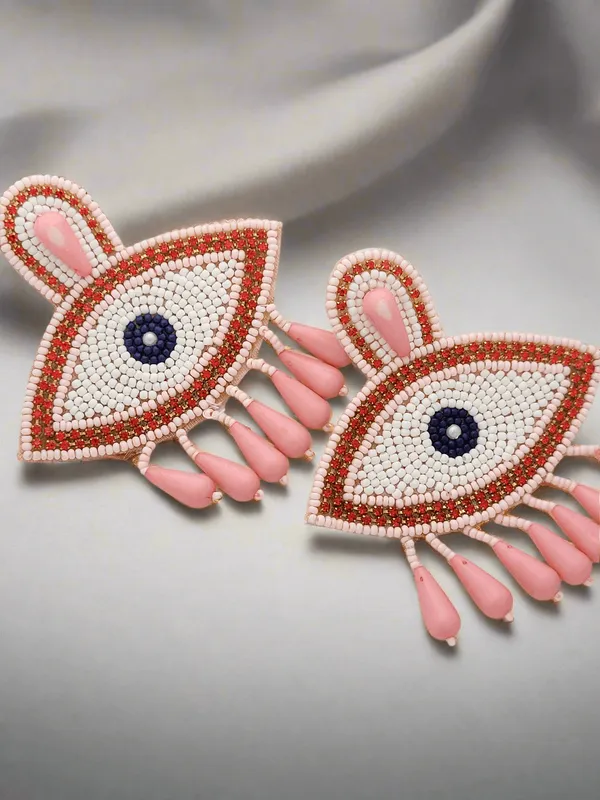 Pastel_Pink_Evil_Eye_Beaded_Dangle_Earrings