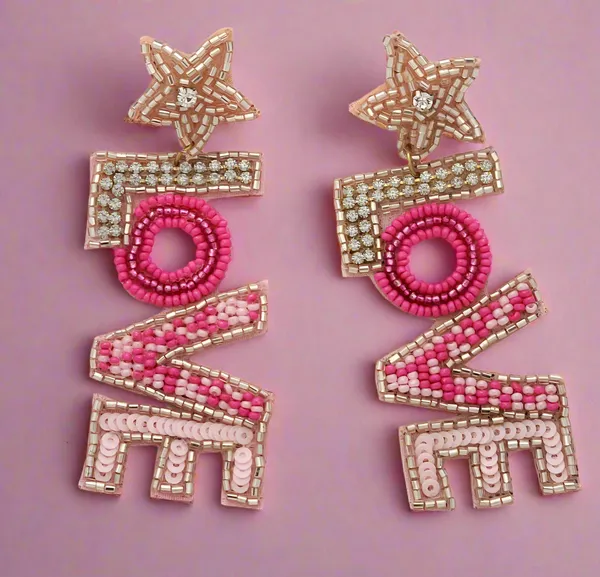 Love_Star_Beaded_Dangle_Earrings