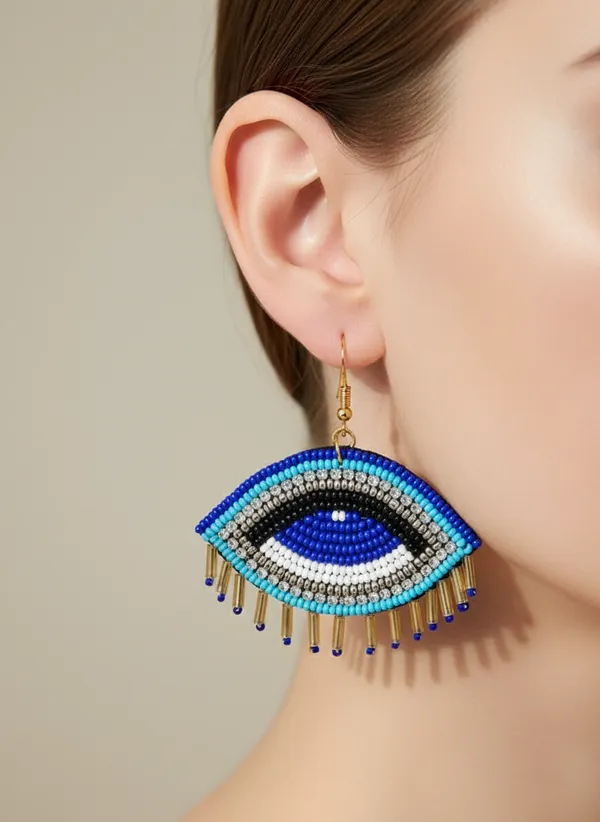 Evil_Eye_Beaded_Dangle_Earrings_With_Gold_Spikes.