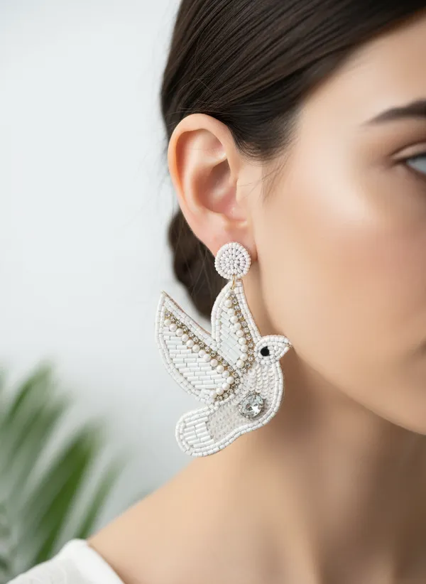 Dove_Beaded_And_Embellished_Dangle_Earrings