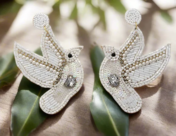 Dove_Beaded_And_Embellished_Dangle_Earrings