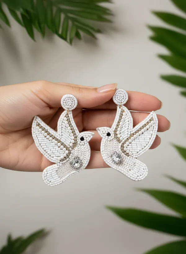 Dove_Beaded_And_Embellished_Dangle_Earrings
