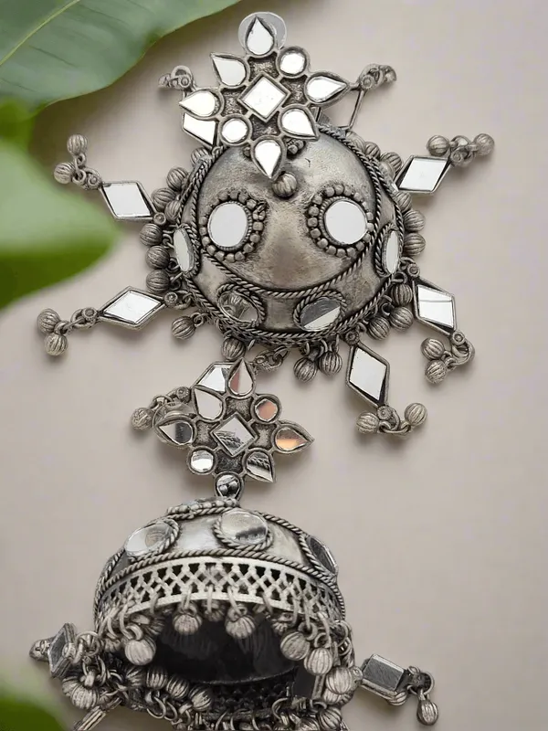 Oxidized_Extra_Large_Jhumkha_With_Mirror_Detail_Earrings