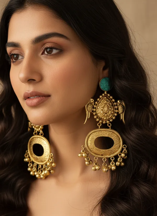 Gold_Toned_Parrot_Dangle_Earrings