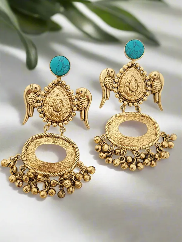 Gold_Toned_Parrot_Dangle_Earrings