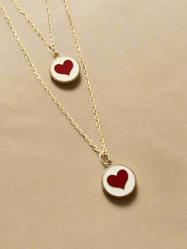 Double_Layered_Heart_Charm_Necklace