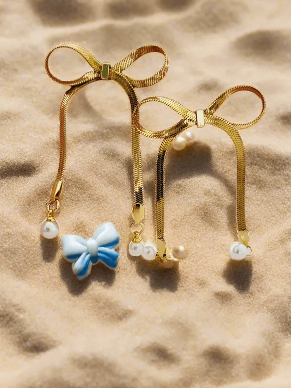 Whimsical_Elegant_Bow_Pearl_Drop_Earrings