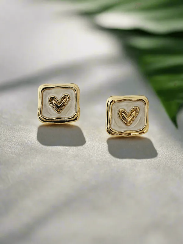 Gold_And_Enamel_Stud_Earrings