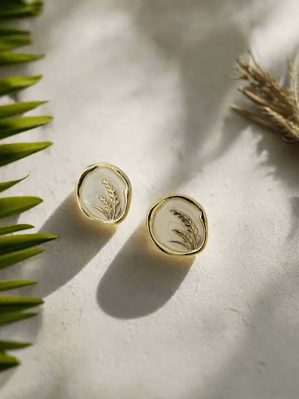 Gold_And_Enamel_Stud_Earrings