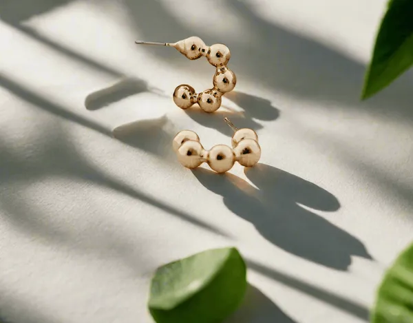 Gold_Tone_Ball_Hoop_Earrings
