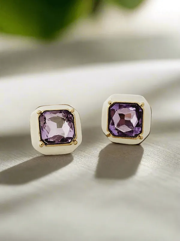 Artisan_Color_Stone_Enamel_Stud_Earrings