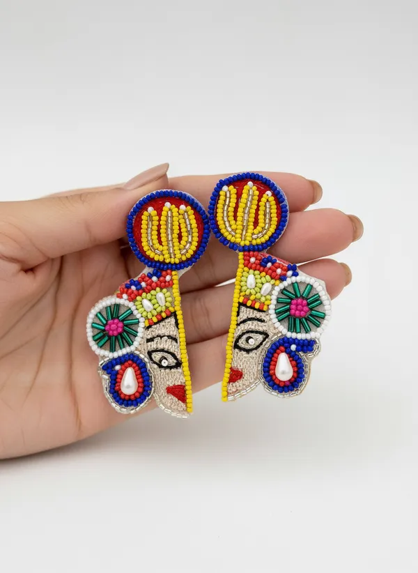 Half_Durga_Ji_Face_Earrings