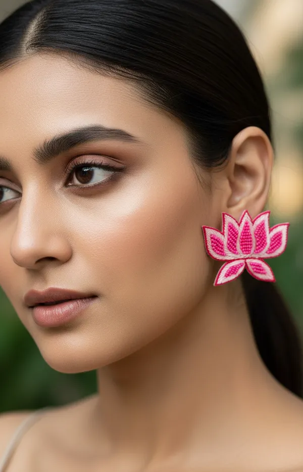 Lotus_Bloom_Embroidered_Beaded_Earrings