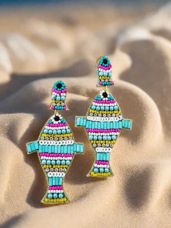 Fish_Beaded_Drop_Earrings