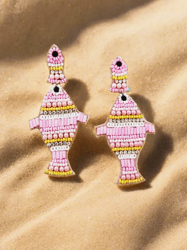 Fish_Beaded_Drop_Earrings