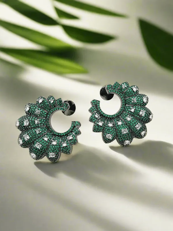 Green_Crystal_Hoop_Earrings
