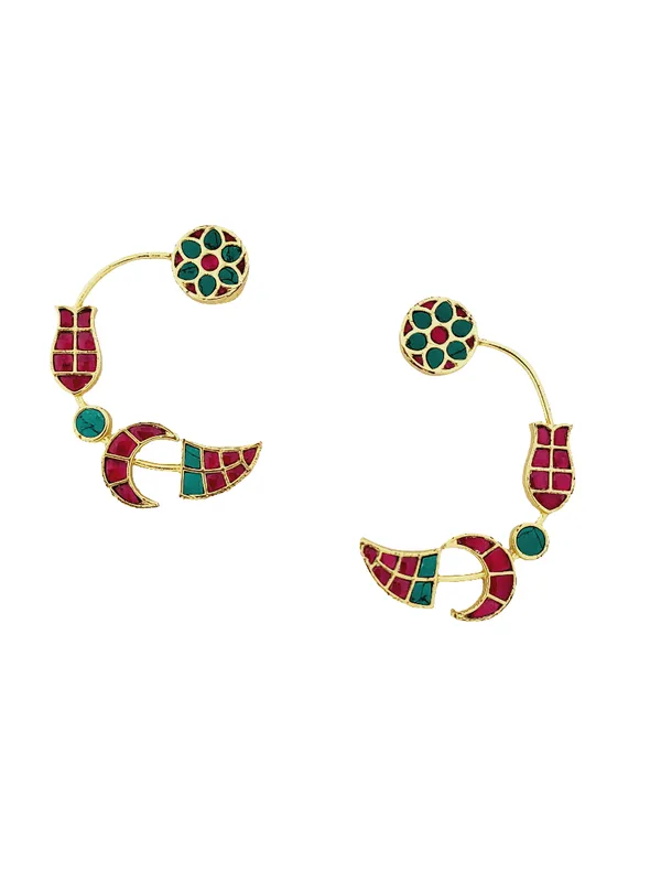Polki_Style_Crescent_Earrings