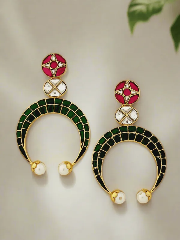 Crescent_Moon_Gemstone_Drop_Earrings