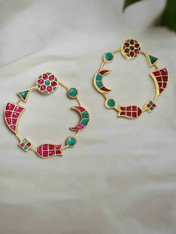 Geometric_Gemstone_Hoop_Earrings