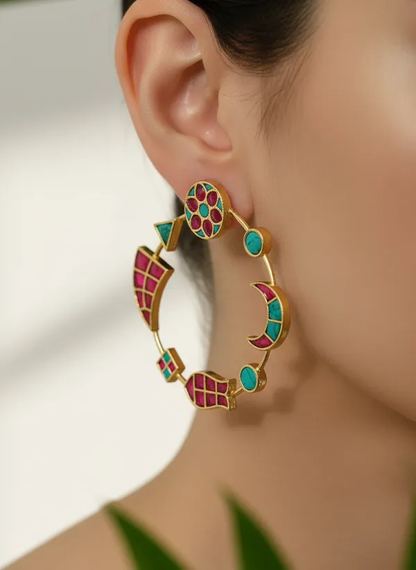 Geometric_Gemstone_Hoop_Earrings