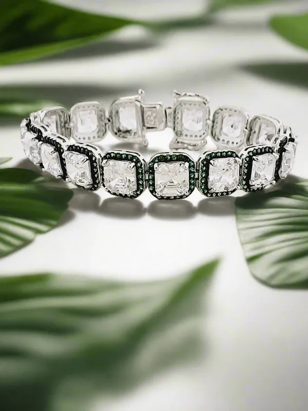 Cushion_Cut_Crystal_Tennis_Bracelet