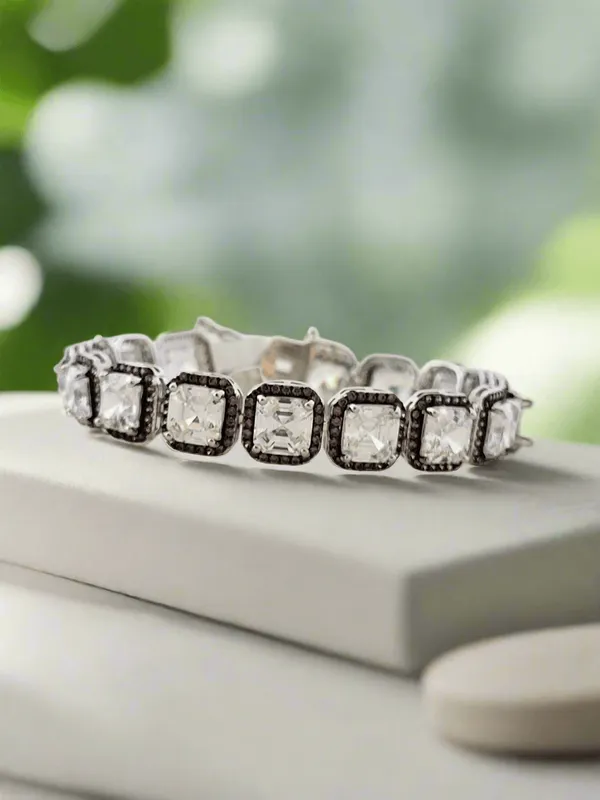 Cushion_Cut_Crystal_Tennis_Bracelet