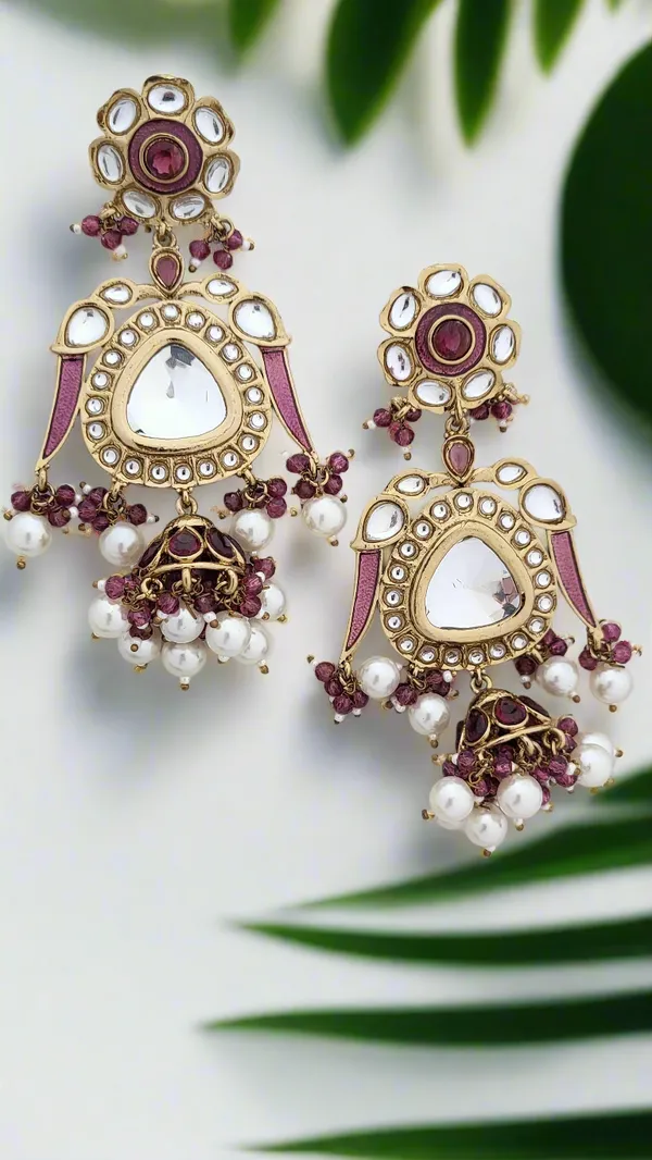 Grand_Maharani_Style_Kundan_Jhoomar_Jhumka_Earrings