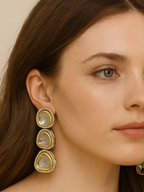 Minimalist_Polki_Geometric_Drop_Earrings