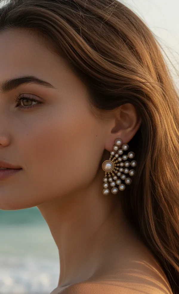 Regal_Pearl_Fan_Cluster_Stud_Earrings
