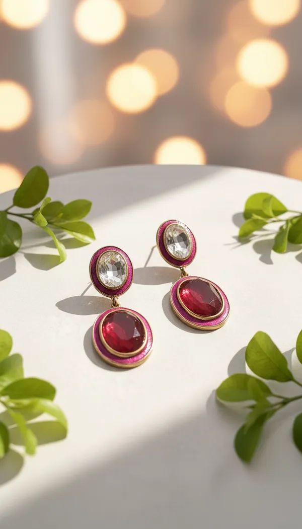 Bold_Ruby_Red_Crystal_Fuchsia_Enamel_Drop_Earrings