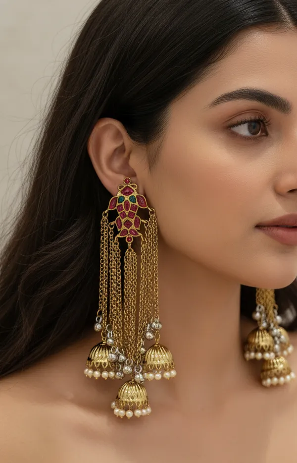 Artisan_Meenakari_Chain_Tassel_Jhumka_Drop_Earrings