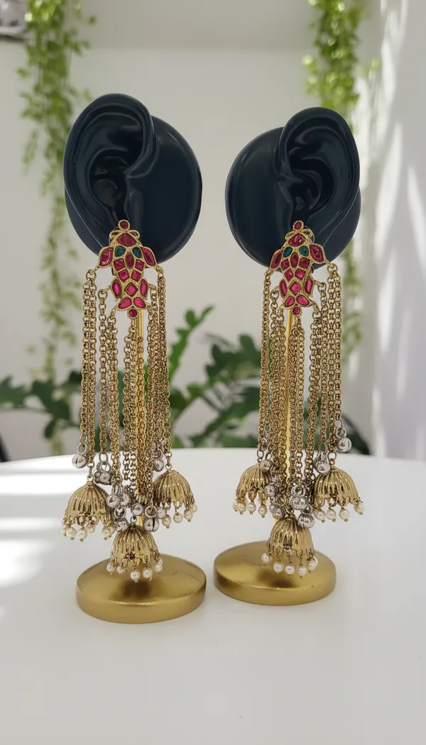 Artisan_Meenakari_Chain_Tassel_Jhumka_Drop_Earrings