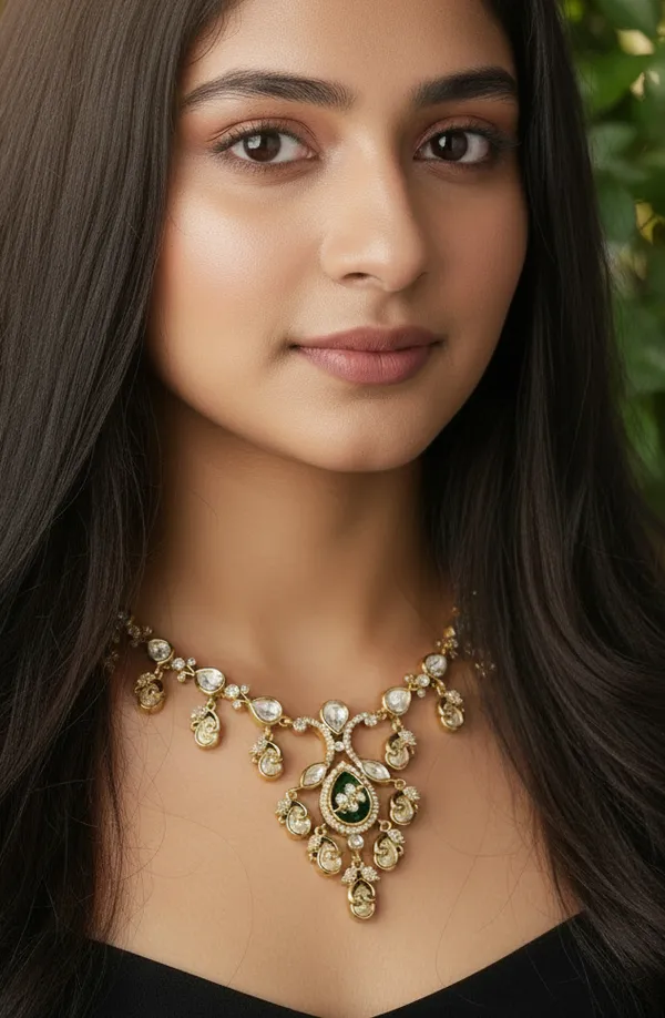 The_Graceful_Kundan_Drop_Necklace_Set