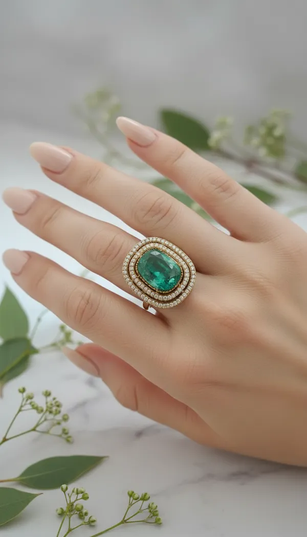 The_Grand_Cushion_Cut_Emerald_Statement_Ring
