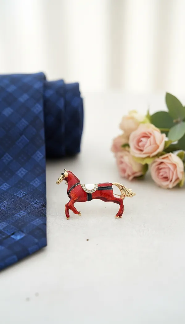 Gold_Tone_Equestrian_Brooch_With_Crystal_Saddle_brooch