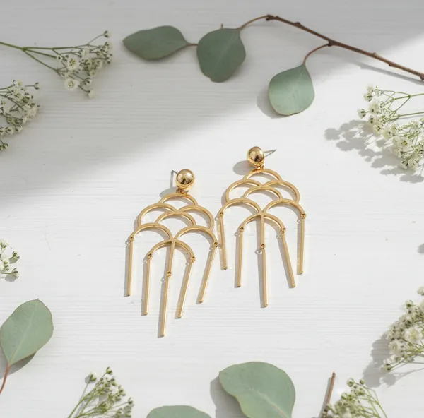 Art_Deco_Scalloped_Drop_Earrings