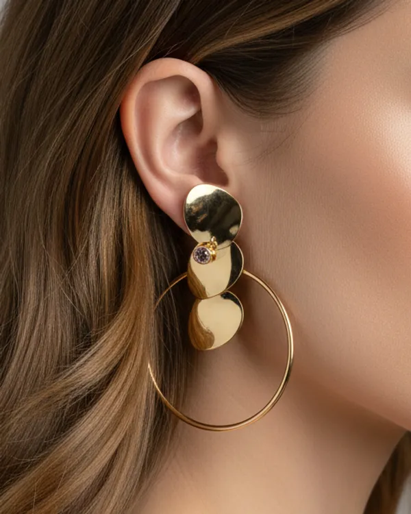 Gold_Petal_Hoop_Earrings