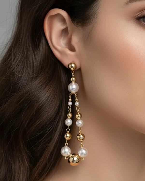 Elegant_Gold_And_Pearl_Chandelier_Earrings
