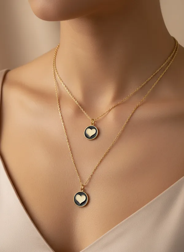 Double_Layered_Heart_Charm_Necklace