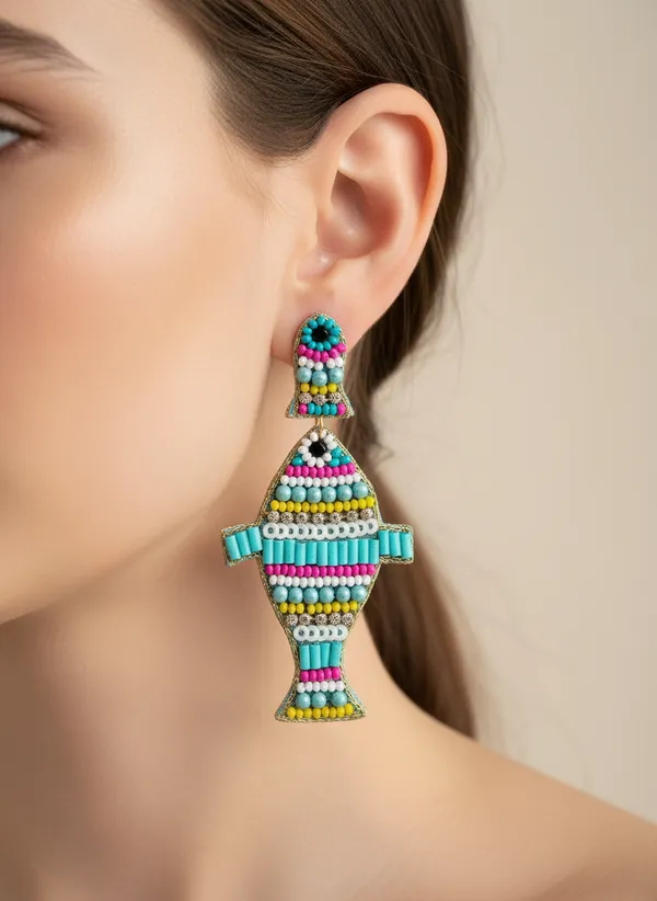 Fish_Beaded_Drop_Earrings