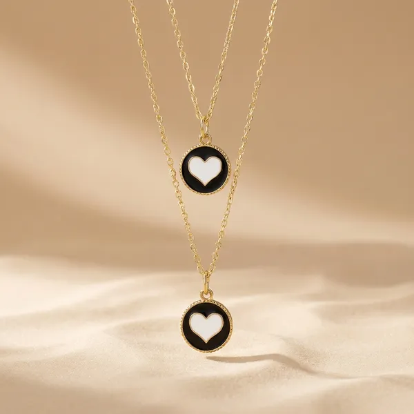 Double_Layered_Heart_Charm_Necklace