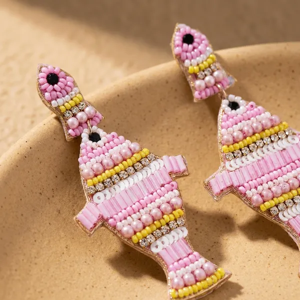 Fish_Beaded_Drop_Earrings