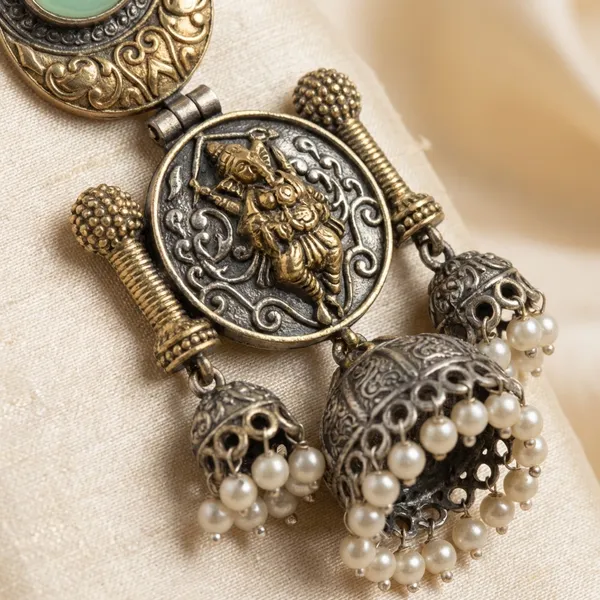 Oxidised_Ganpatiji_Motif_Earrings