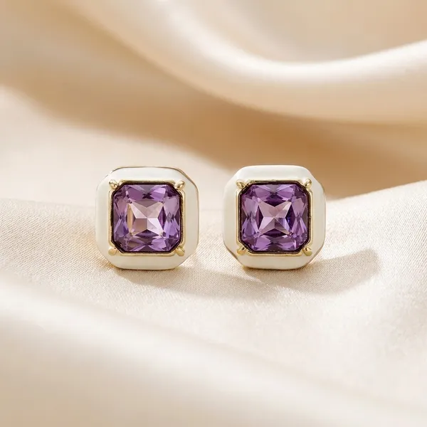 Artisan_Color_Stone_Enamel_Stud_Earrings